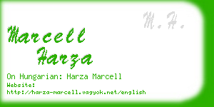 marcell harza business card